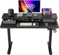 BANTI Electric Standing Desk 48x24 Inch with Double Drawers