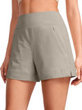 Women's Mid Rise Hiking Shorts 4 in - Lightweight Ripstop Stretch