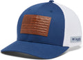 PFG Leather Fish Flag Mesh Ball Cap for Men - Breathable Fit
