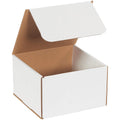 BOX USA BM885 8in x 8in x 5in White Corrugated Mailers - Sturdy Pack