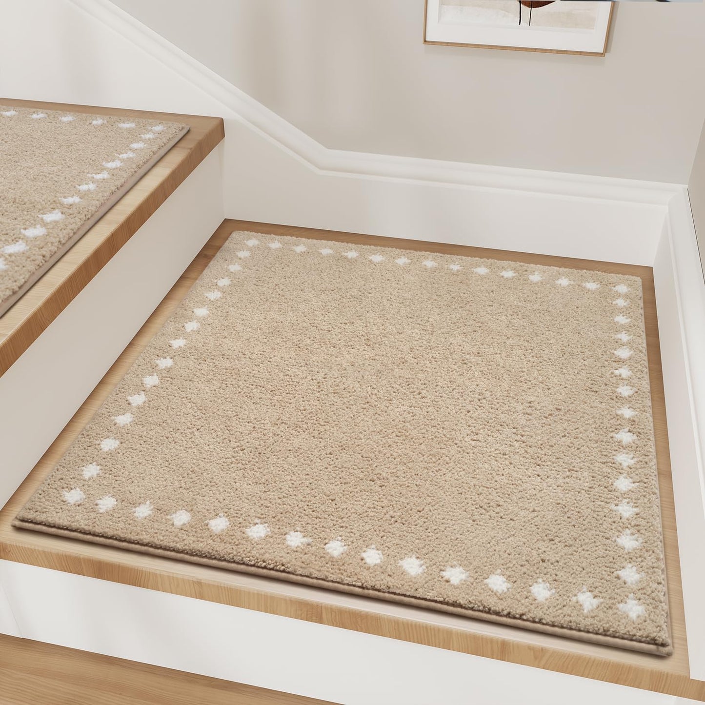 Non Slip Stair Treads for Wooden Steps - Soft and Washable
