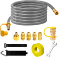 3/8 ID Natural Gas Hose 24FT Low Pressure LPG Hose Kit