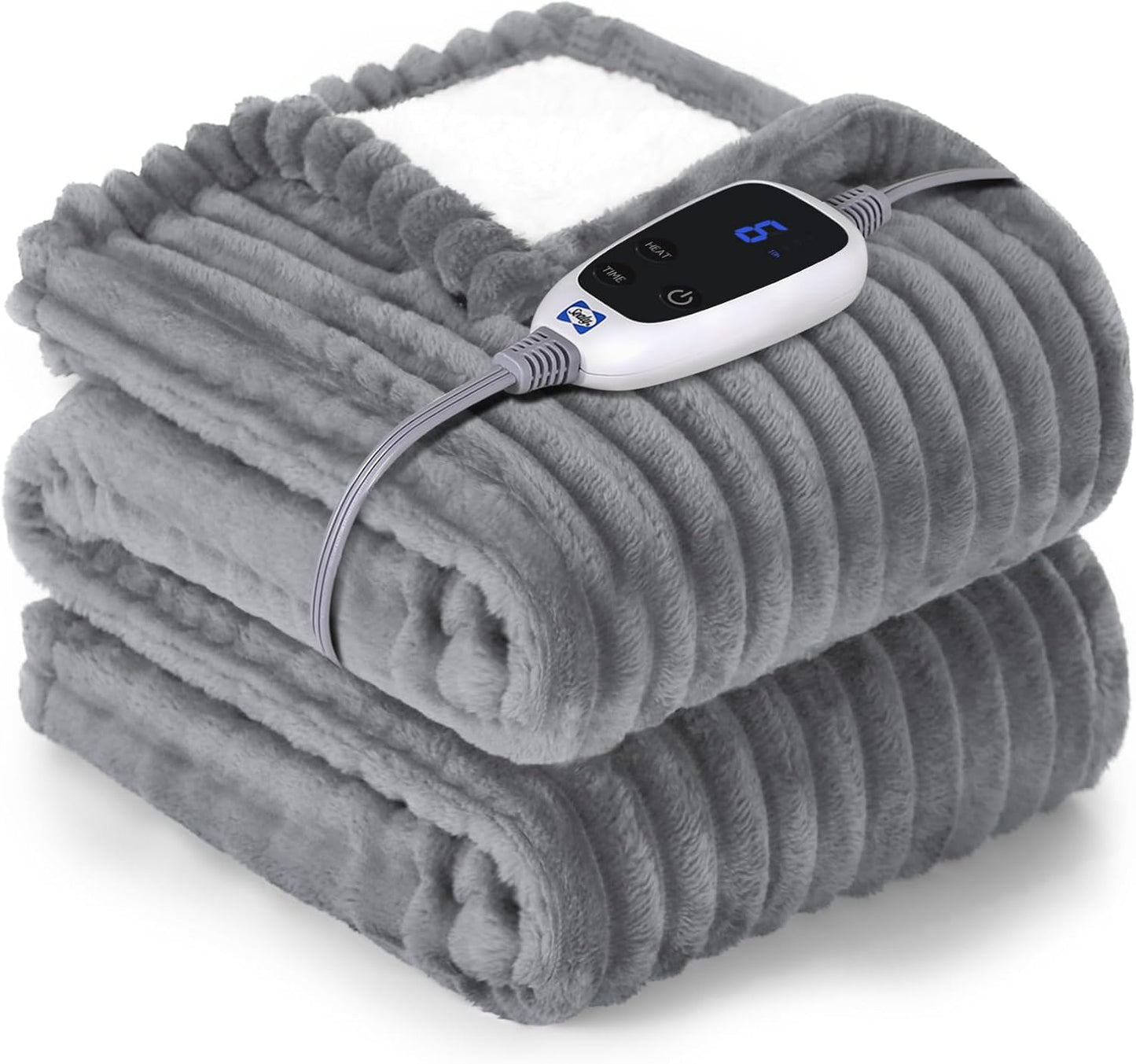 Sealy Heated Blanket Electric Throw for Cozy Winter Nights