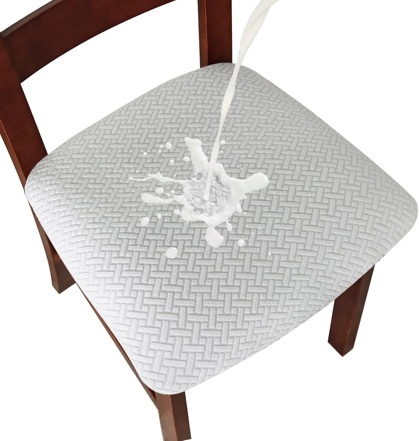 Genina Waterproof Seat Covers for Dining Room Chairs - 6 Pcs