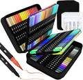 Dual Brush Markers 110 Set - Dual-Point Artist Markers for Coloring