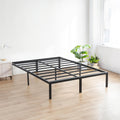 Olee Sleep 18 Inch Heavy Duty Steel Slat Platform Bed Frame - Quiet