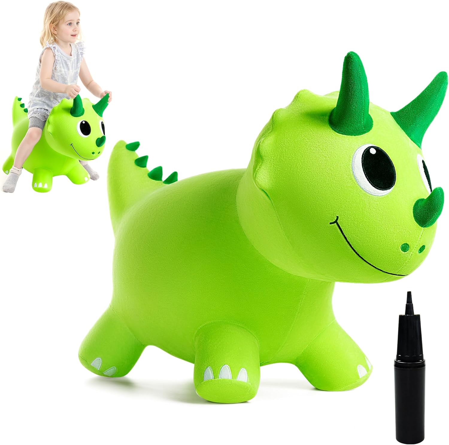 Plush Bouncy Dinosaur Hopper for Toddlers 1-6 Years Fun