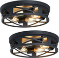 Flush Mount Ceiling Light Fixture 14 in 4-Light - Modern Farmhouse