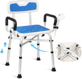 Shower Chair 550lb Capacity for Seniors - Reinforced Heavy Duty Seat