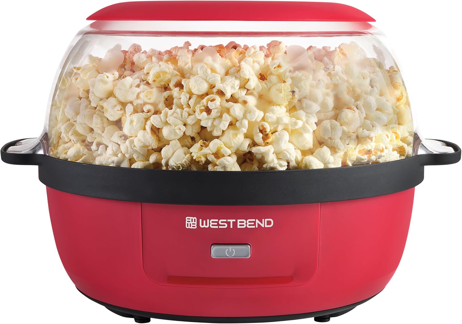West Bend Hot Oil Popcorn Popper - Stirring Rod & Large Bowl for Perfect Snacks!