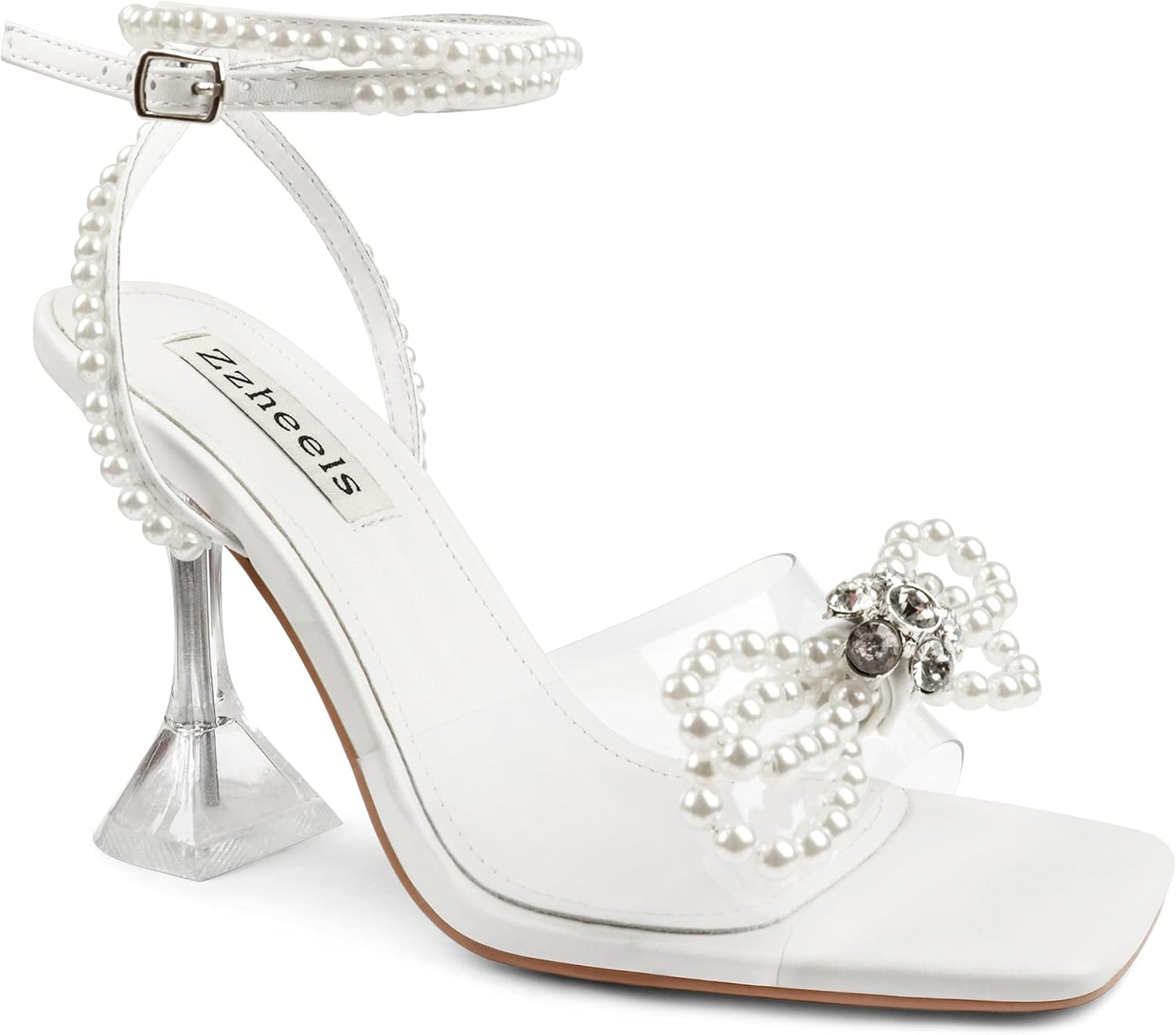 Zzheels Double Bowknots Crystal Sandals for Stylish Occasions