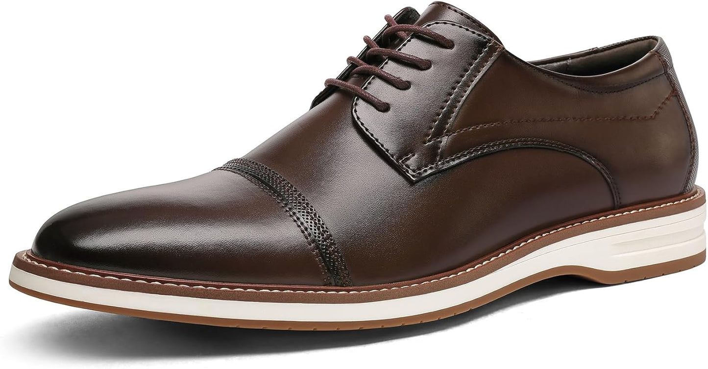 Men's Dress Shoes Business Formal Wingtip Oxford for Comfort
