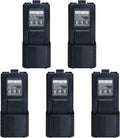 5-Pack UV-5R BL-5L 3800mAh Extended Battery for Baofeng Radios - Long