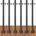 zoegi 6 Pack 2.8FT String Light Poles - Outdoor Hanging Light Stands