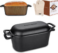 3.6QT Oval Dutch Oven for Bread Baking - Crispy Crust Sourdough Pan