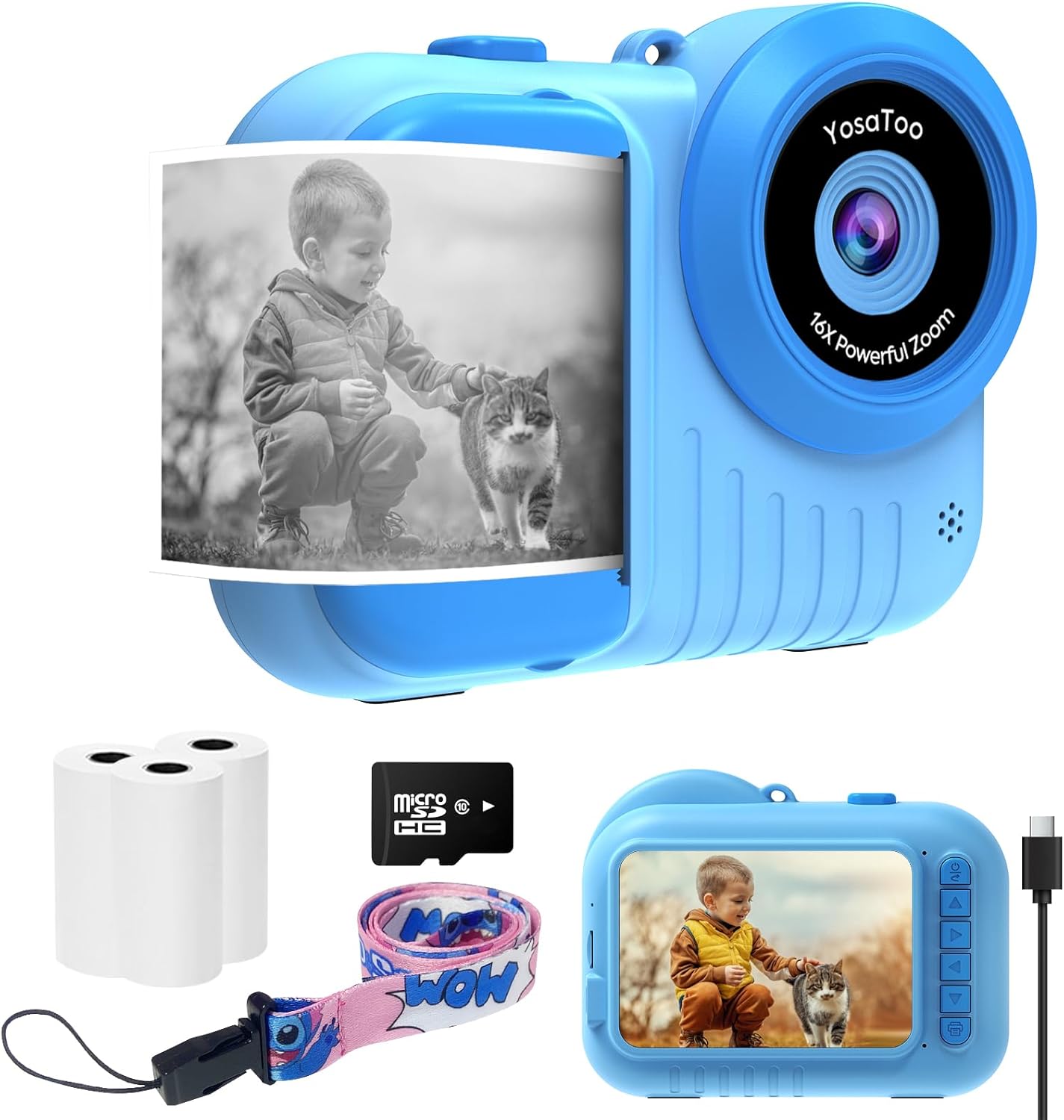 Instant Print Kids Camera by YosaToo - Capture Memories Instantly!