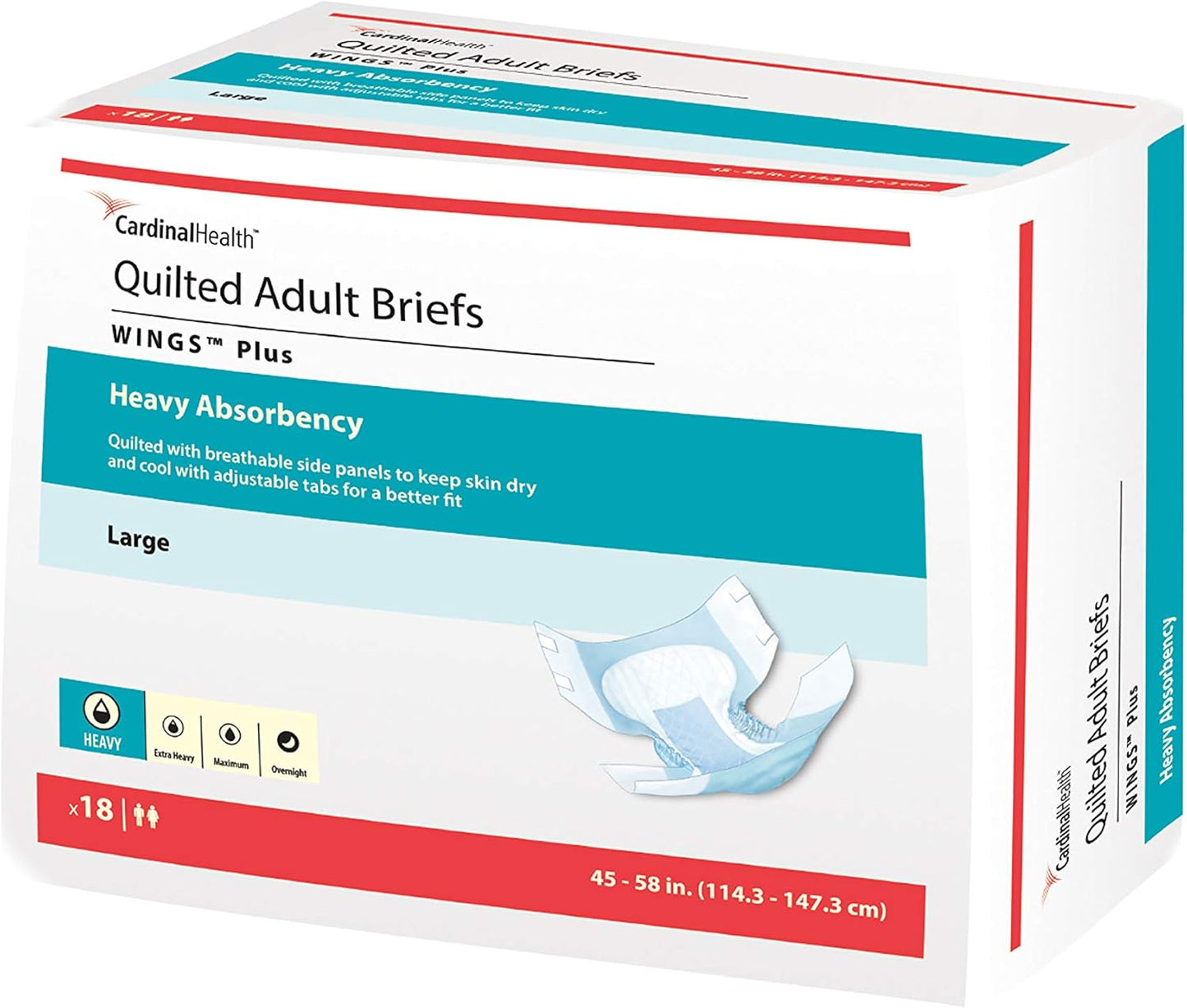 Cardinal Health Quilted Adult Briefs for Heavy Absorbency Needs