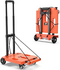 SPACEKEEPER Foldable Hand Truck Dolly - Compact 265 LB Folding Cart