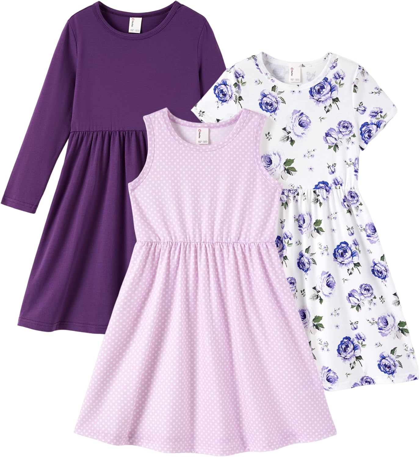 Toddler Girl Floral Skater Dresses 3-Pack for Every Occasion