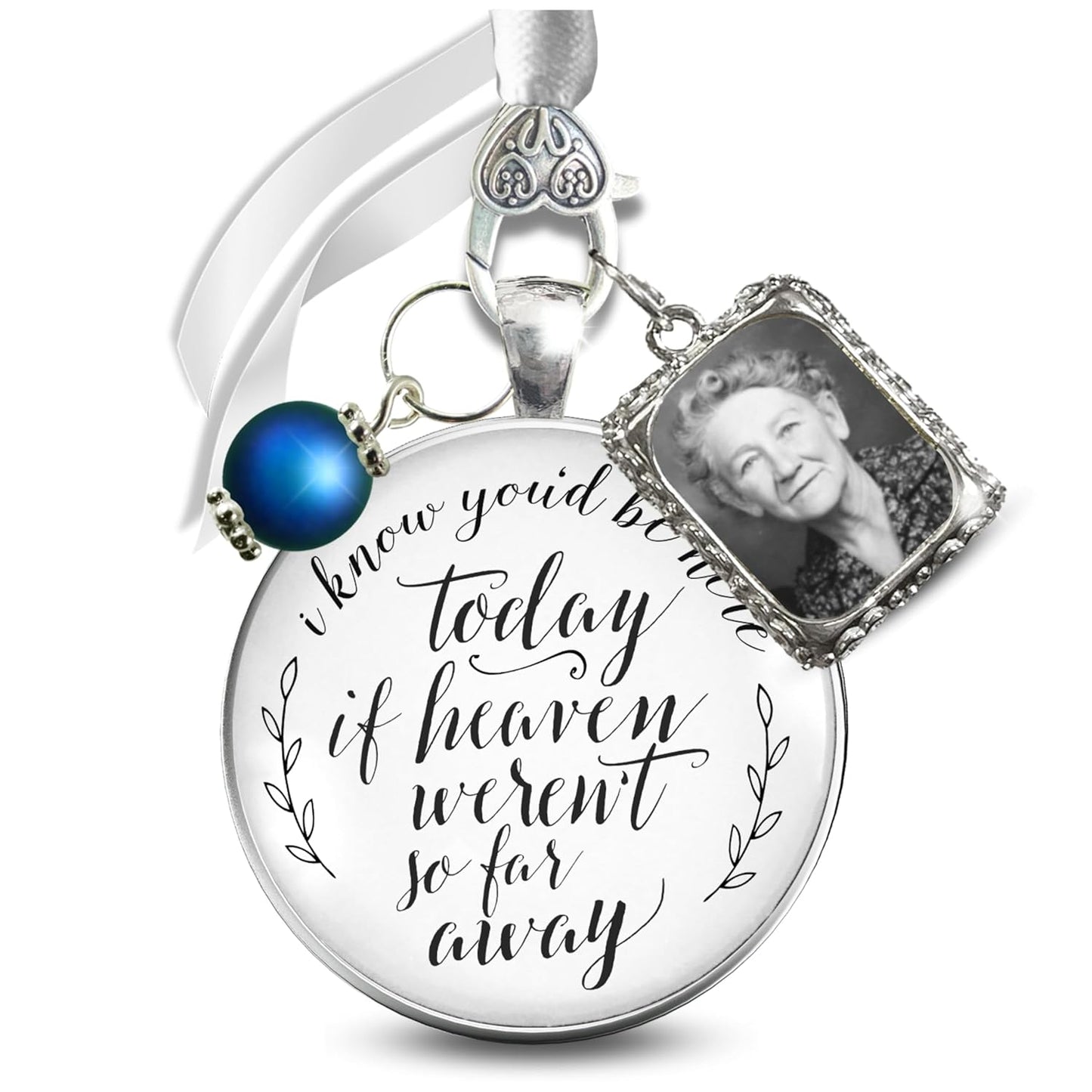 Wedding Bouquet Charm Memorial Photo Jewelry for Keepsake Gifts