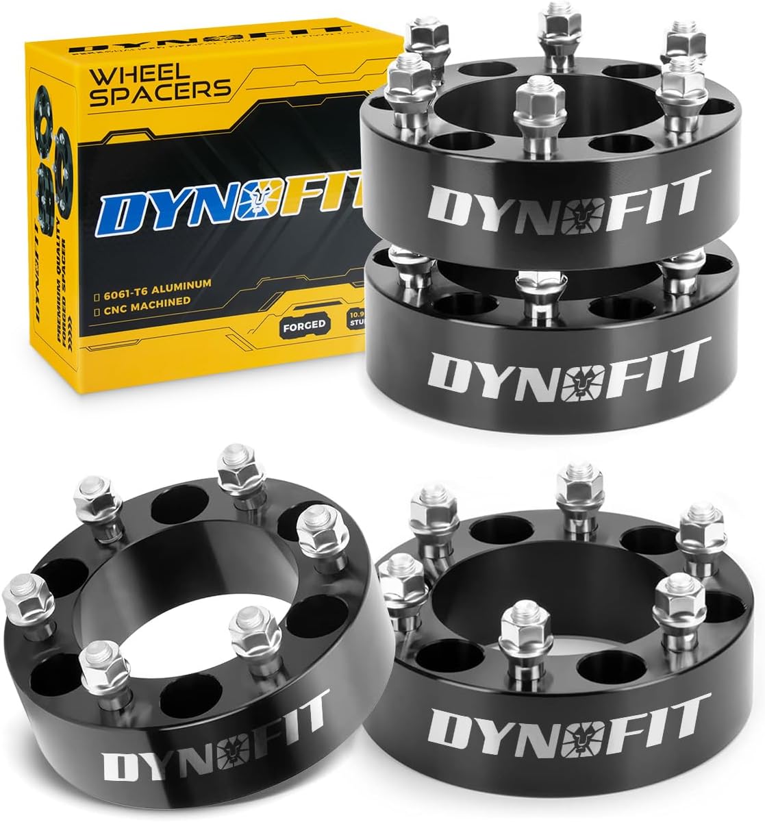 Dynofit 6x5.5 Wheel Spacers 2 Inch for Toyota Tacoma & 4Runner