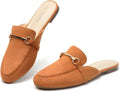 Women's MUSSHOE Buckle Mules - Comfortable Slip-On Flats