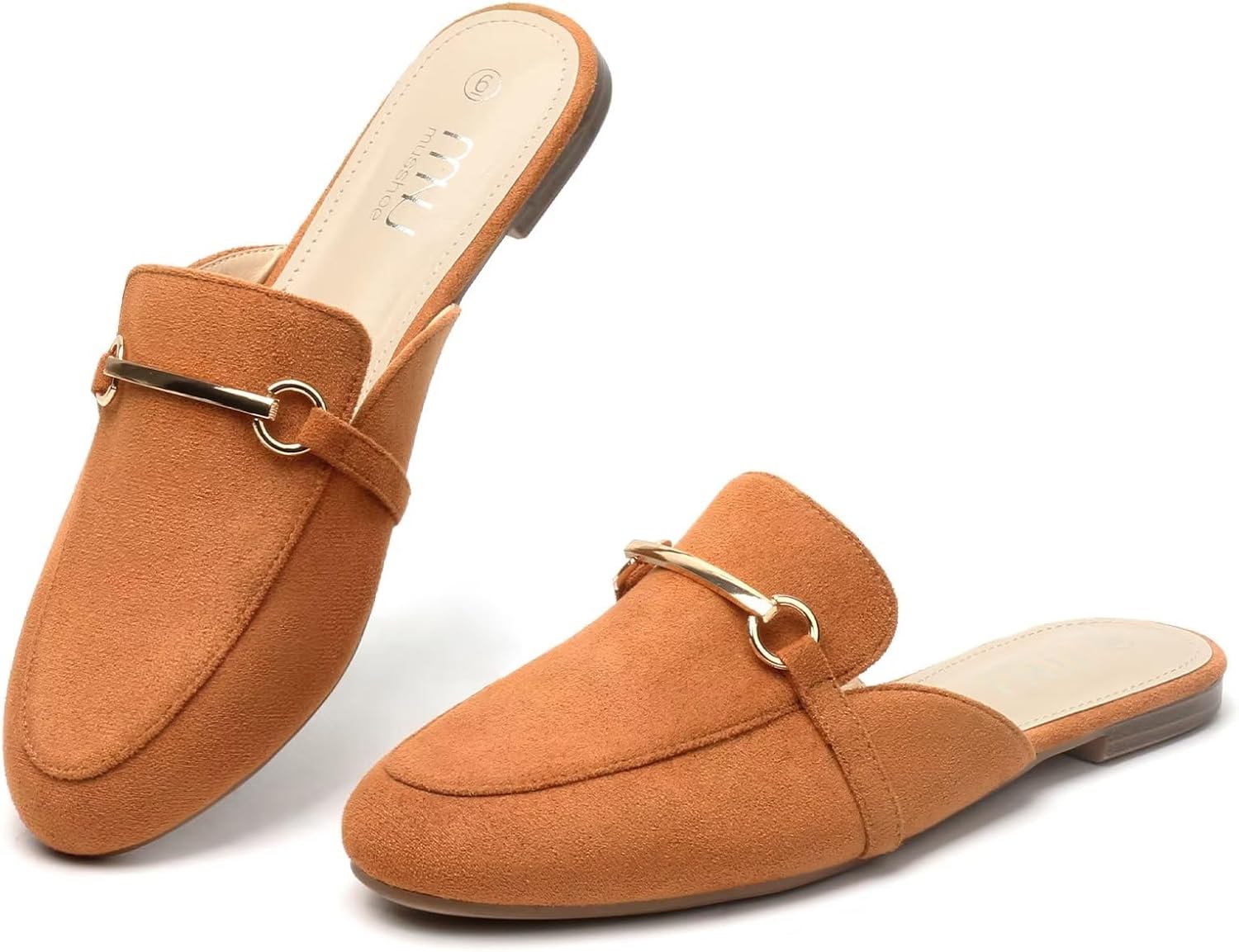 MUSSHOE Mules for Women: Comfortable Slip-On Flats for All-Day Wear