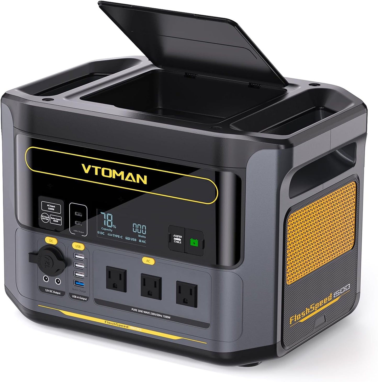 Fast Charge Portable Power Station by VTOMAN