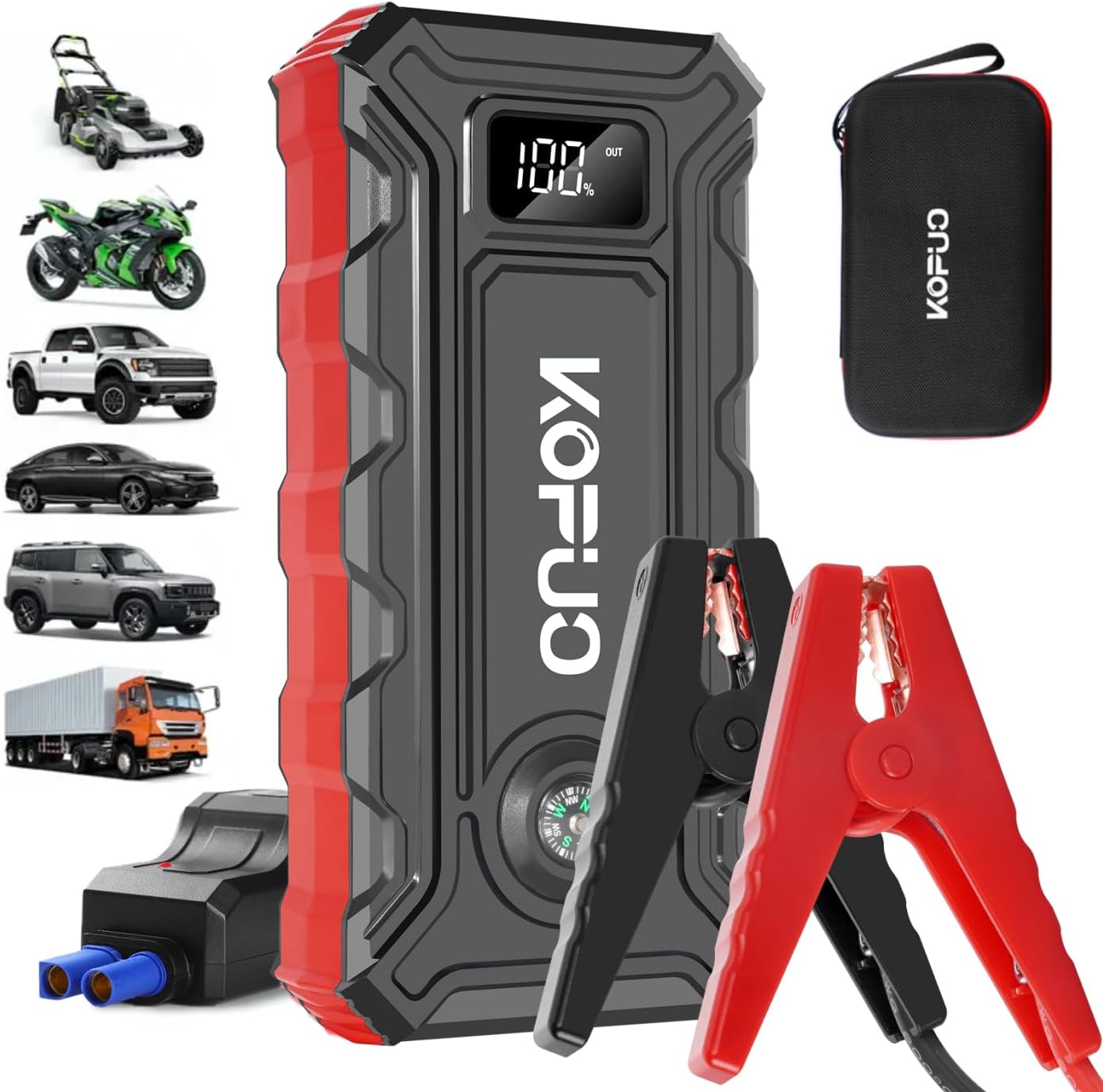 5000A Jump Starter: Fast Charge, Portable & Powerful!
