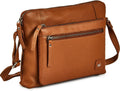 Small Soft Pebbled Real Leather Crossbody Handbag for Daily Use