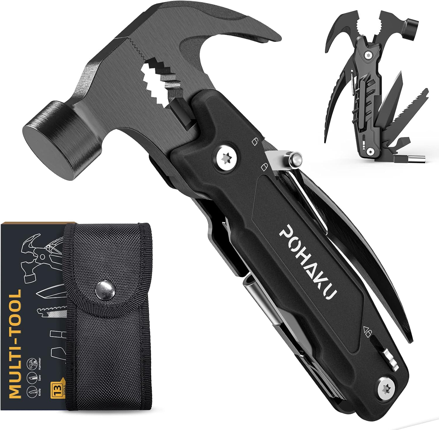 Pohaku 14-in-1 Multitool Hammer: Ultimate Outdoor Companion