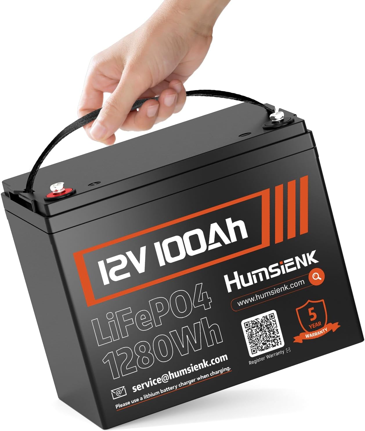 12V 100Ah LiFePO4 Battery for RV Solar Off-Grid Power Needs