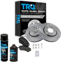 TRQ Front Brake Pad & Rotor Kit Ceramic Compatible Vehicles