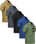 ZITY Mens Polo Shirt Short Sleeve Moisture-Wicking - Summer Golf Tee