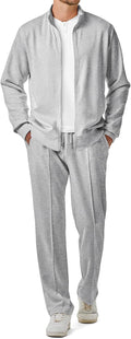 JMIERR Men's Sweatsuit Tracksuit 2 Piece Set - Comfortable Everyday