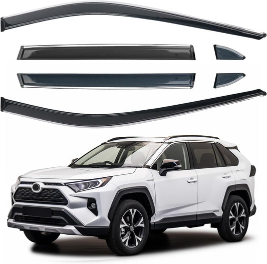 Side Window Visor 6 Piece Set for Toyota RAV4 2019-2024