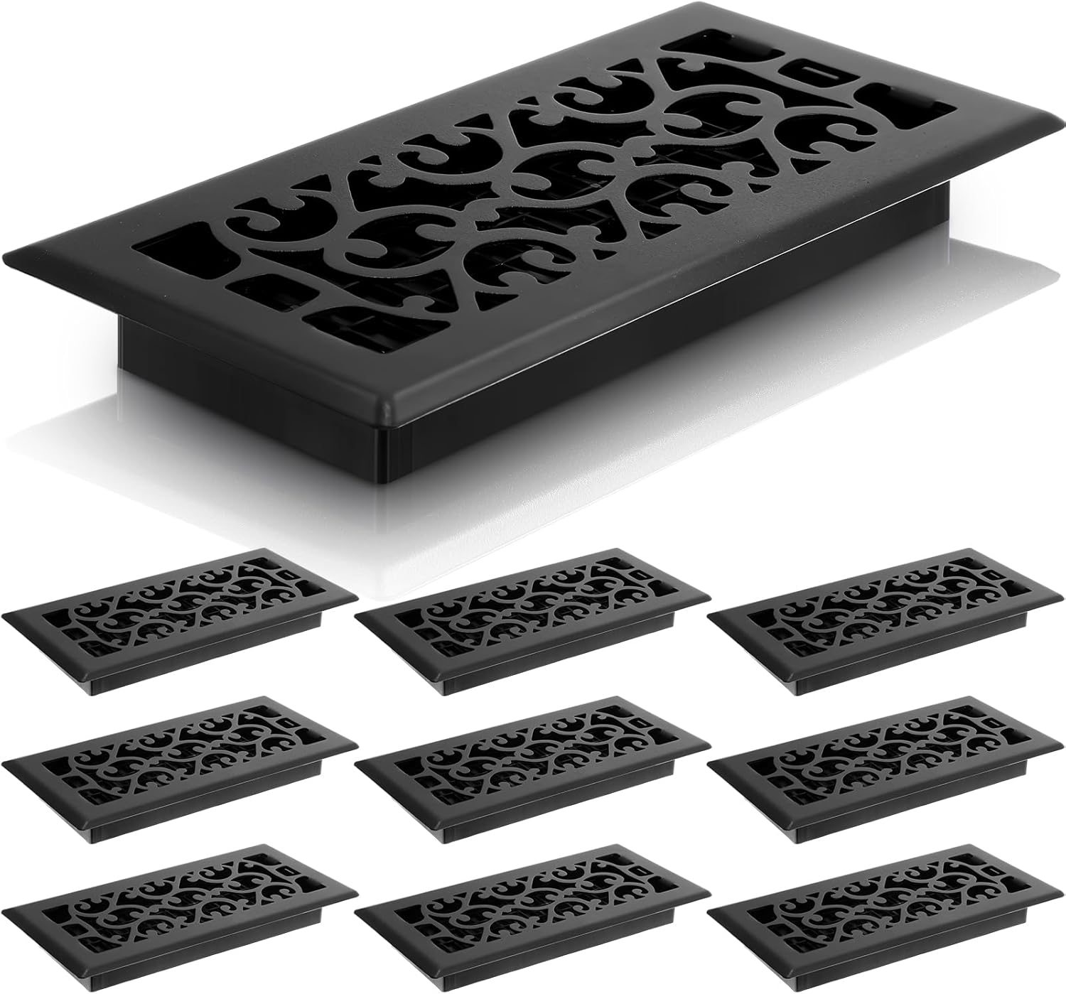 10 Pcs Heavy Duty Floor Registers for Home Heater Air Vents
