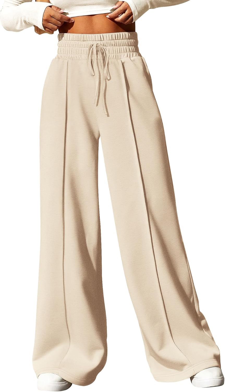 BTFBM Womens Wide Leg Sweatpants Comfy Casual Joggers Pants