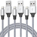 Fast Charge! Apple MFi Certified Lightning Cable 6FT 3Pack by Aukelan