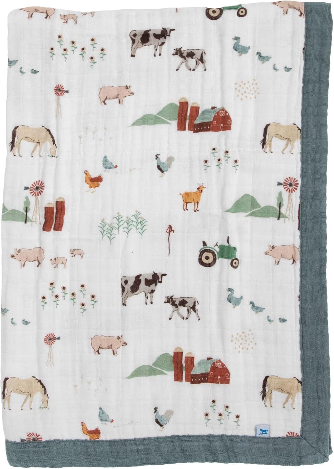 Little Unicorn Newborn Receiving Quilt - Ultra-Soft Muslin Fabric