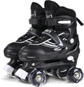 Roller Skates for Little Kids, 4 Size Adjustable with Light Up Wheels
