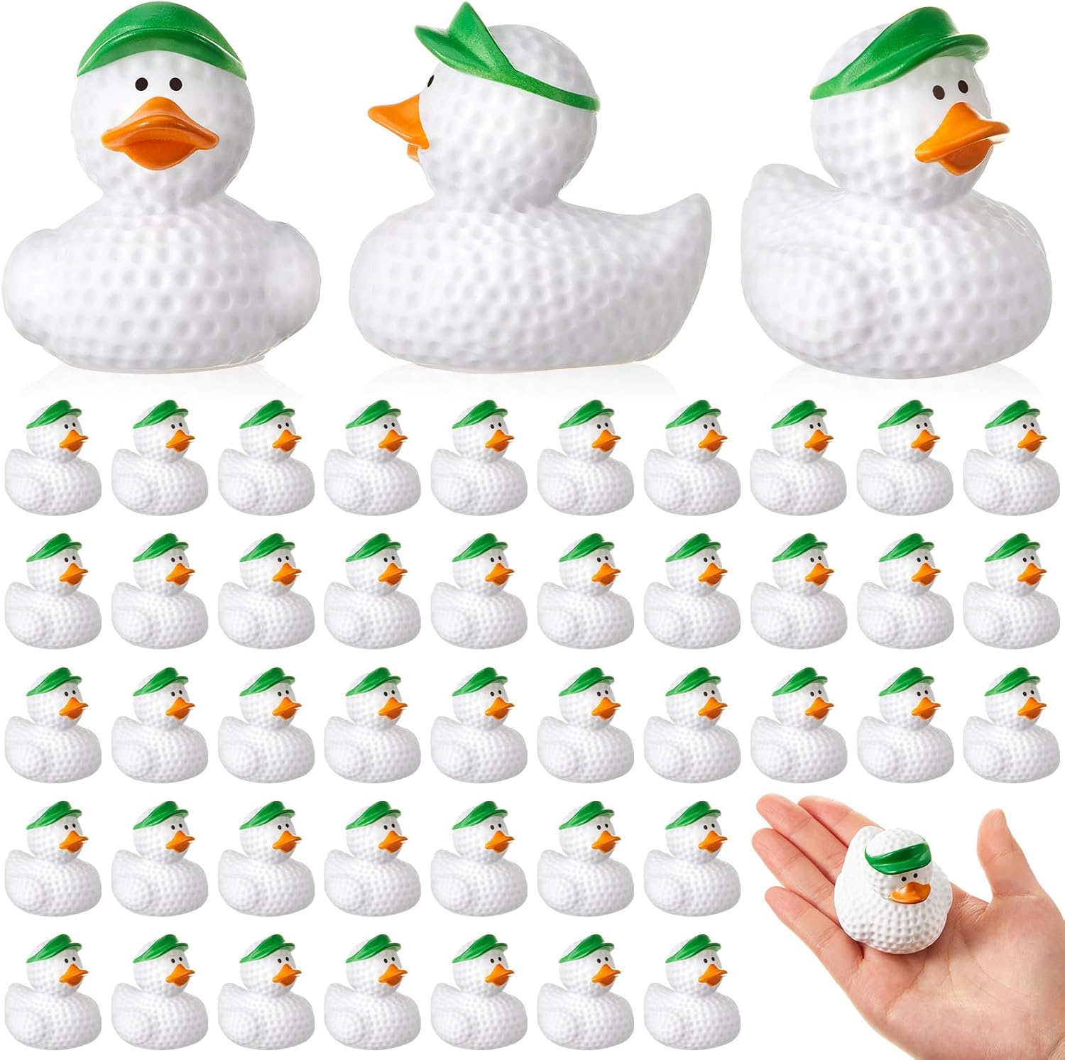 Golf Theme Rubber Duck Set for Party Favors and Decorations