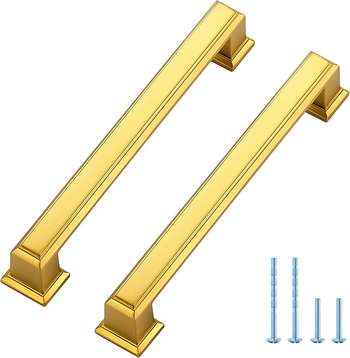 Brushed Brass Cabinet Pulls for Kitchen Cabinets and Dressers