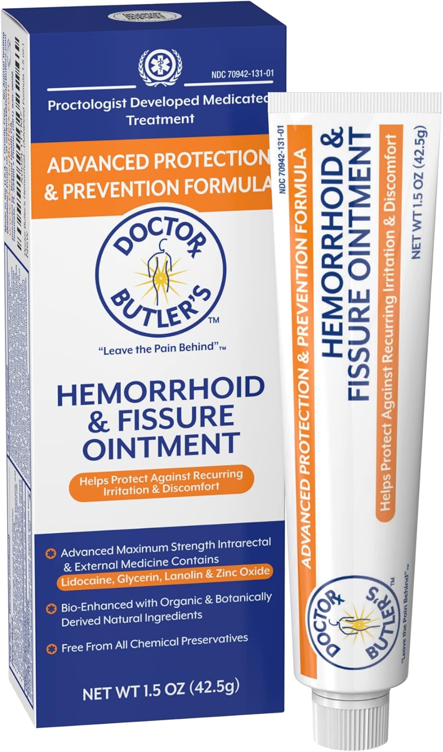 Doctor Butler's Advanced Hemorrhoid Ointment for Fast Relief