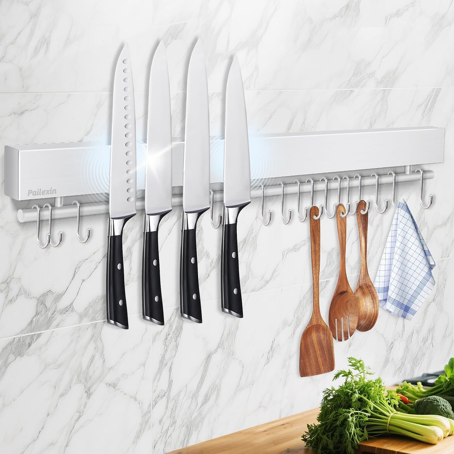 23 Inch Magnetic Knife Holder for Wall - Stainless Steel Storage