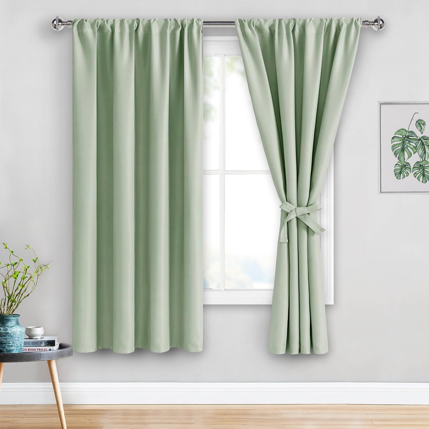 JIUZHEN Blackout Curtains for Bedroom and Living Room Decor