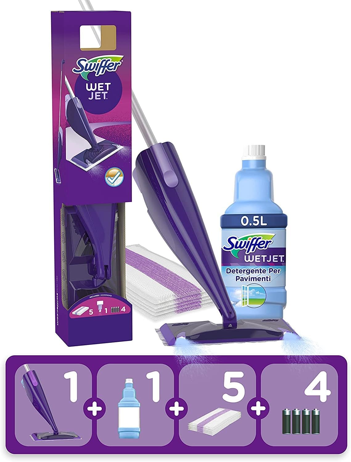 Swiffer WetJet Starter Kit - Effortlessly Clean Floors!