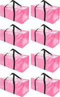 Extra Large Moving Bags with Zippers & Handles - 40 Gal 8 Pack