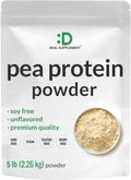 Unflavored Pea Protein Powder 5lbs - 27g Protein Per Serving