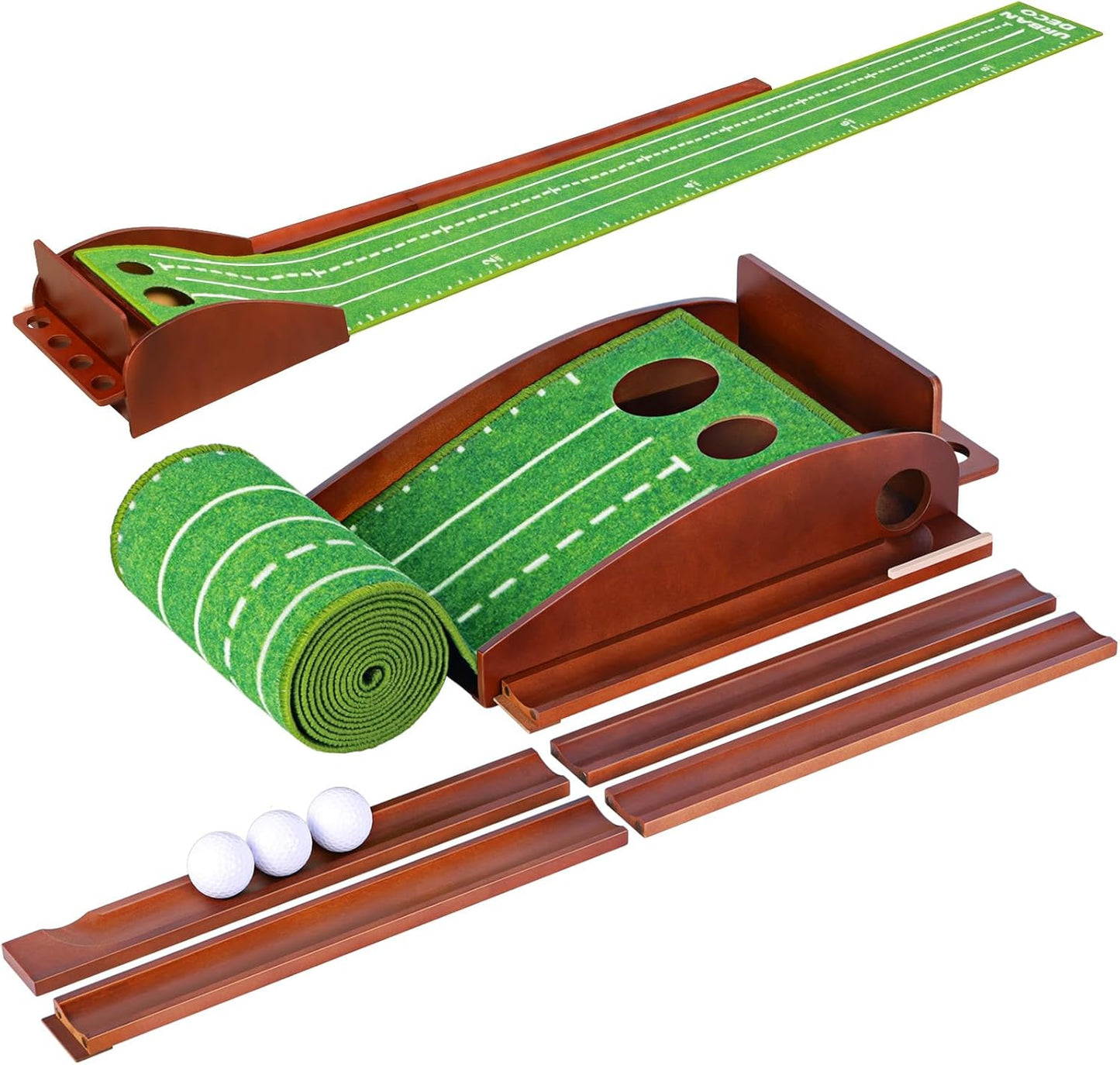Auto Ball Return Putting Green: Indoor Golf Fun!
